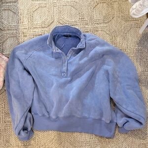 Papermoon Periwinkle Snap-Placket Pullover